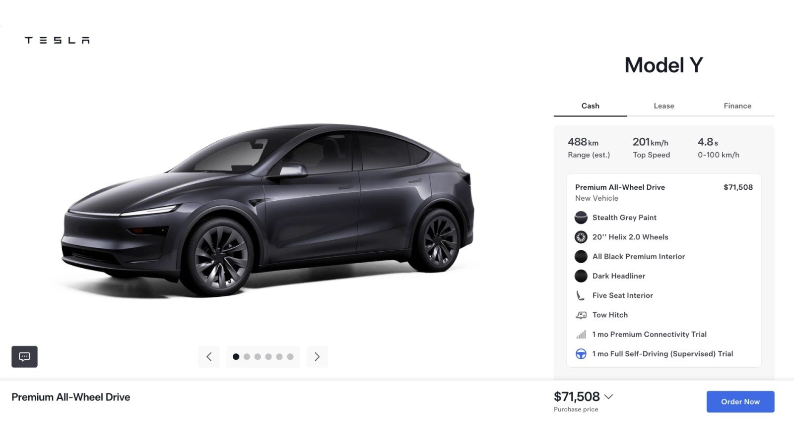 Tesla Model Y Canada