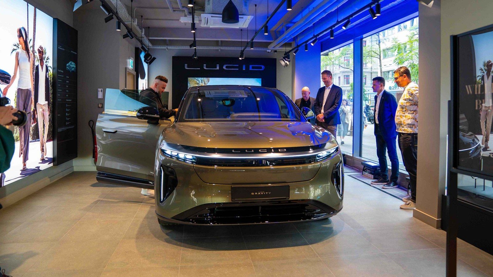 Lucid's showroom in Switzerland