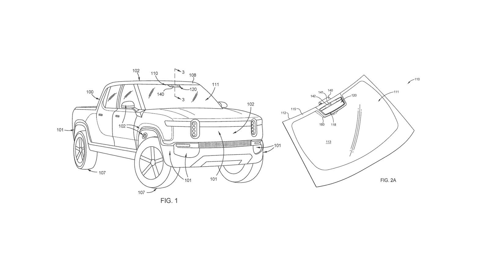 Rivian LiDAR Patent in the R1T Truck
