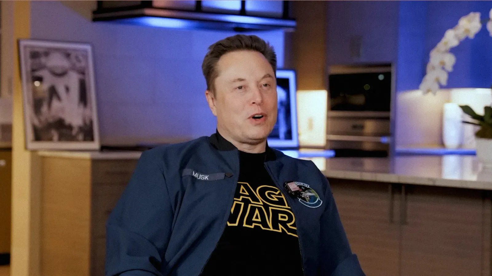 Elon Musk speaking at the Katie Miller Podcast