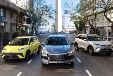 BYD vehicles in Argentina