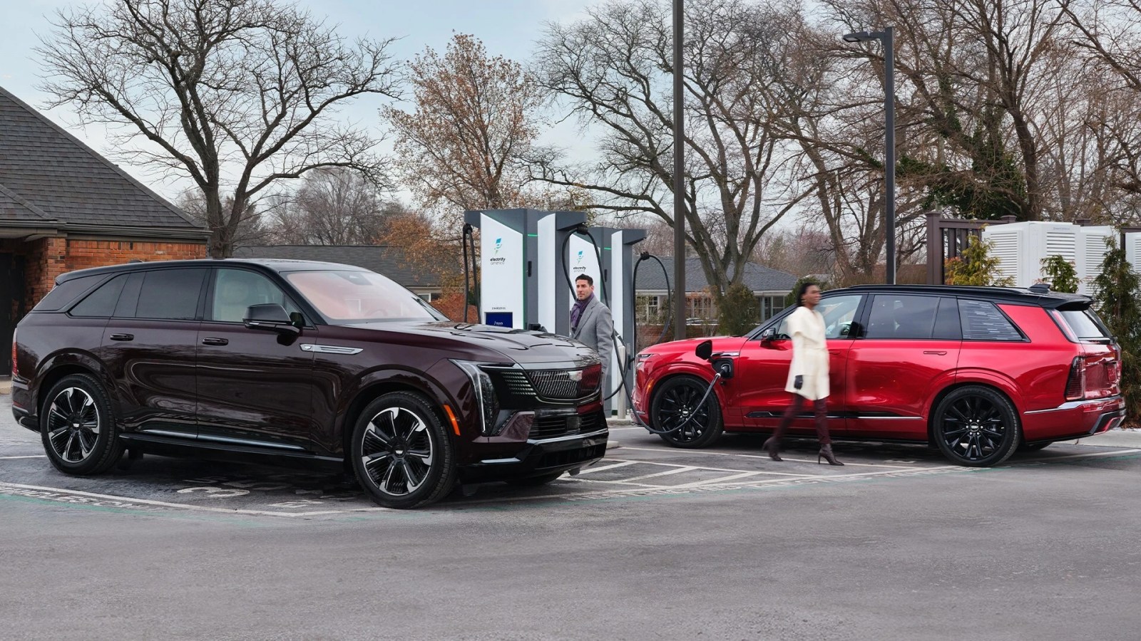 General Motors vehicles charging at Electrify America