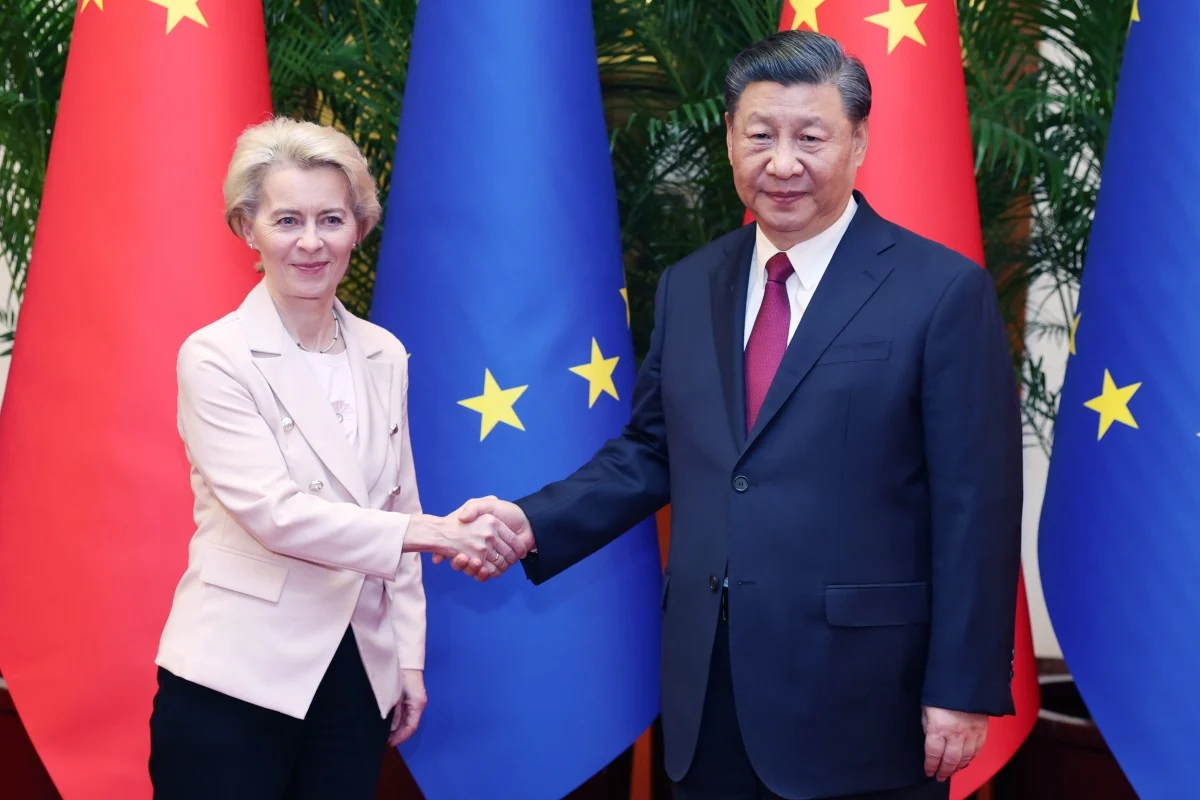 China's Ji Xinping and European Commission's Ursula Von der Leyen