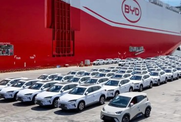 BYD's shipment from China