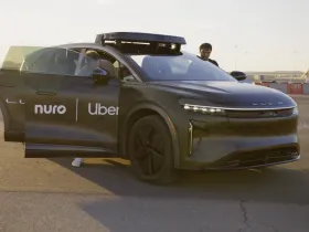 Lucid Uber Nuro robotaxi
