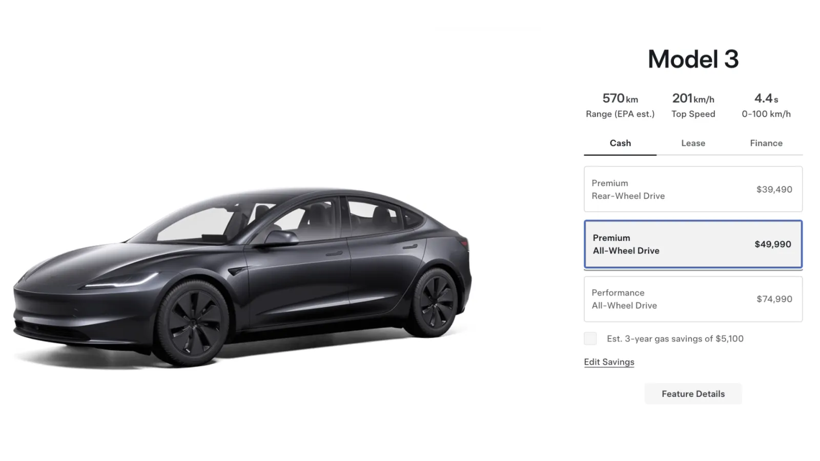 Tesla Model 3 Canada