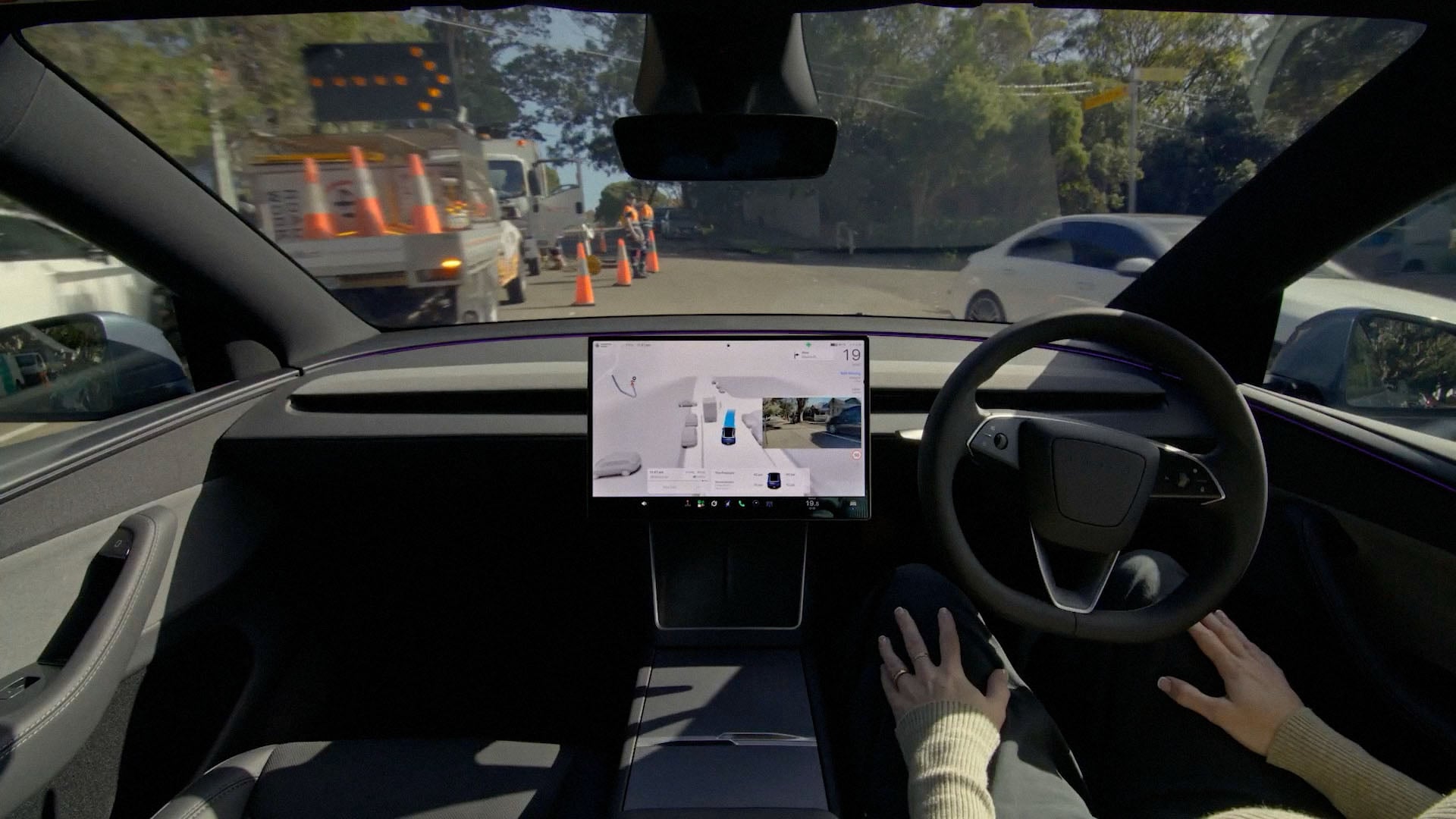 Tesla Says FSD Cut Crashes 40% in First Year Down Under