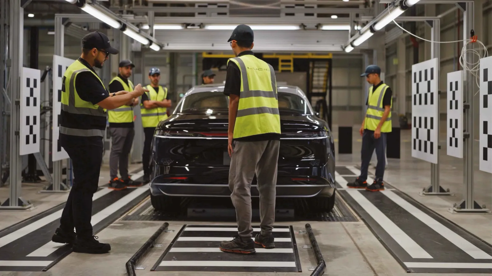 Lucid vehicles being assembled in Saudi Arabia